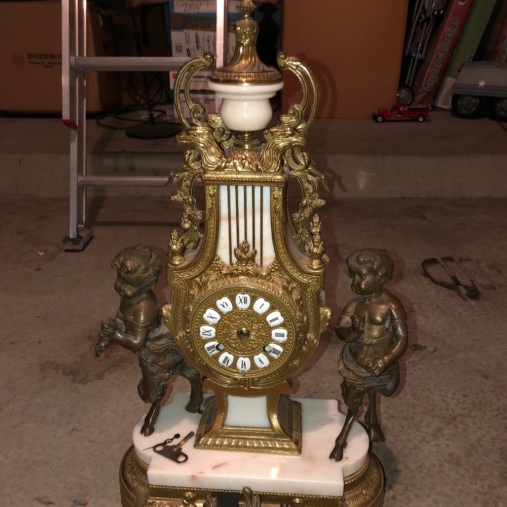 Vintage Italian Marble Clock
